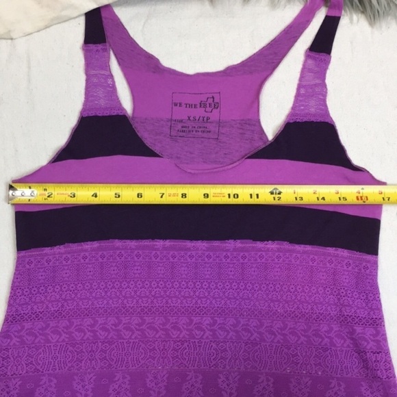 Free People We the Free Lacey striped Tank NWT - Picture 4 of 8